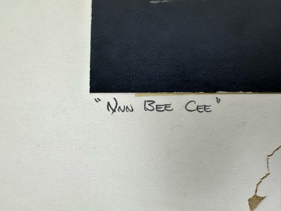 Vintage Art Deco RCA NBC Photograph 10.5 X 13.5 Signed In Damaged Matte [Photo 6]