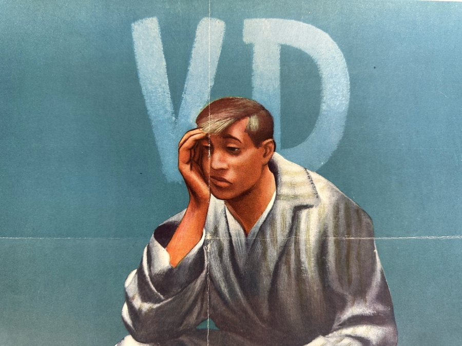 Vintage USN Bureau Of Naval Personnel Poster Sometimes Penicillin Doesn't Work VD 15 X 20 [Photo 5]