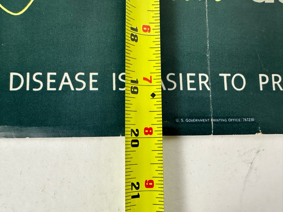 Vintage USN Bureau Of Naval Personnel Poster Sometimes Penicillin Doesn't Work VD 15 X 20 [Photo 14]