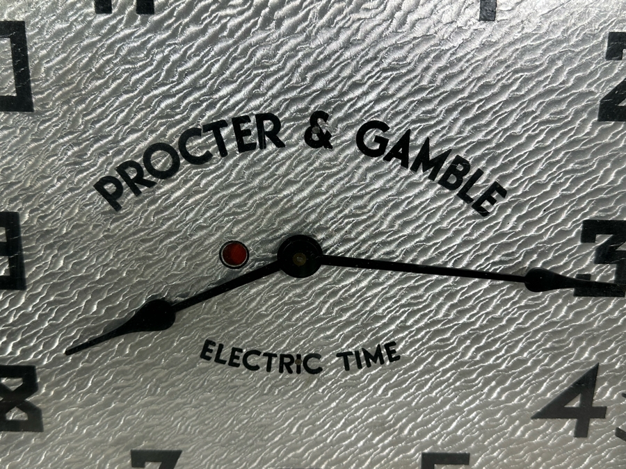 Vintage Procter & Gamble Advertising Electric Time Wall Clock With Wooden Frame By The Kodel Electric & Mfg Co 15W X 15H X 3D Needs Servicing [Photo 6]
