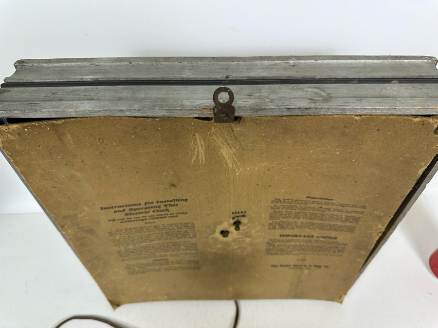Vintage Procter & Gamble Advertising Electric Time Wall Clock With Wooden Frame By The Kodel Electric & Mfg Co 15W X 15H X 3D Needs Servicing [Photo 12]