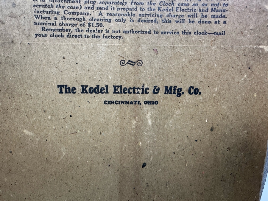 Vintage Procter & Gamble Advertising Electric Time Wall Clock With Wooden Frame By The Kodel Electric & Mfg Co 15W X 15H X 3D Needs Servicing [Photo 11]