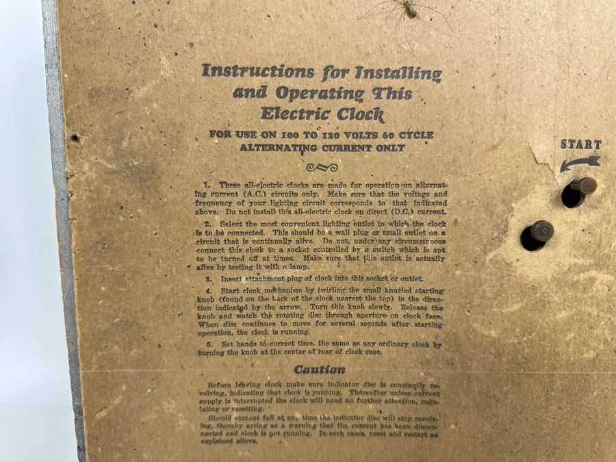 Vintage Procter & Gamble Advertising Electric Time Wall Clock With Wooden Frame By The Kodel Electric & Mfg Co 15W X 15H X 3D Needs Servicing [Photo 9]