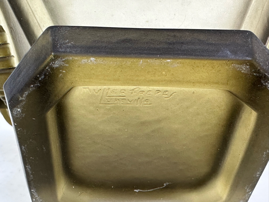 Stunning Vintage Art Deco Muller Freres Luneville French Art Glass Bowl Signed 7W X 4.5H [Photo 16]