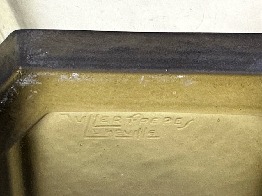 Stunning Vintage Art Deco Muller Freres Luneville French Art Glass Bowl Signed 7W X 4.5H [Photo 15]