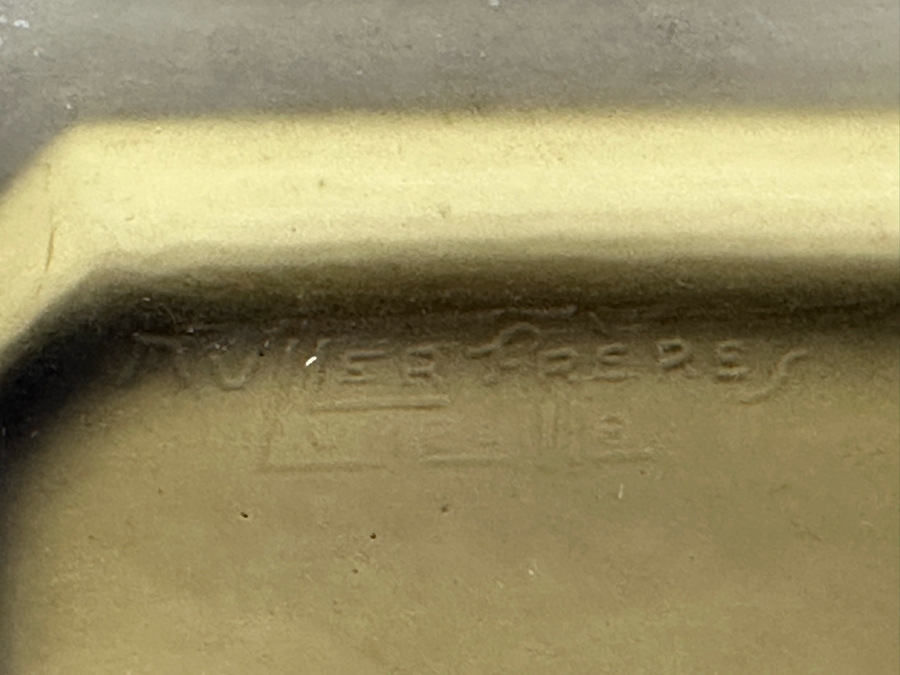 Stunning Vintage Art Deco Muller Freres Luneville French Art Glass Bowl Signed 7W X 4.5H [Photo 12]