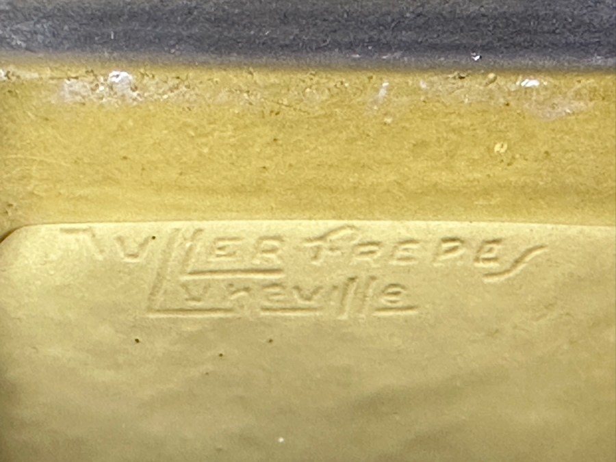 Stunning Vintage Art Deco Muller Freres Luneville French Art Glass Bowl Signed 7W X 4.5H [Photo 13]