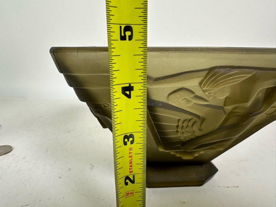 Stunning Vintage Art Deco Muller Freres Luneville French Art Glass Bowl Signed 7W X 4.5H [Photo 20]