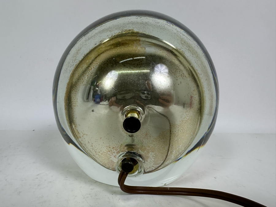 Vintage Mid-Century Lucite Encased Telechron Desk Clock The Suave Working 6W X 5.5H [Photo 7]