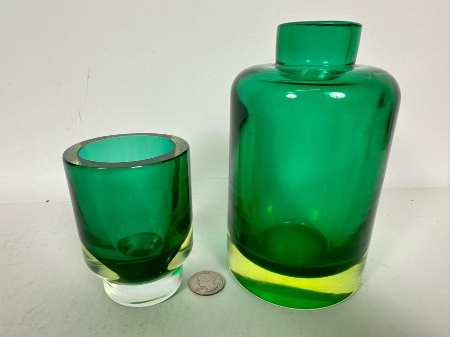 Murano Italian Art Glass Cup And Bottle 6.25H [Photo 3]