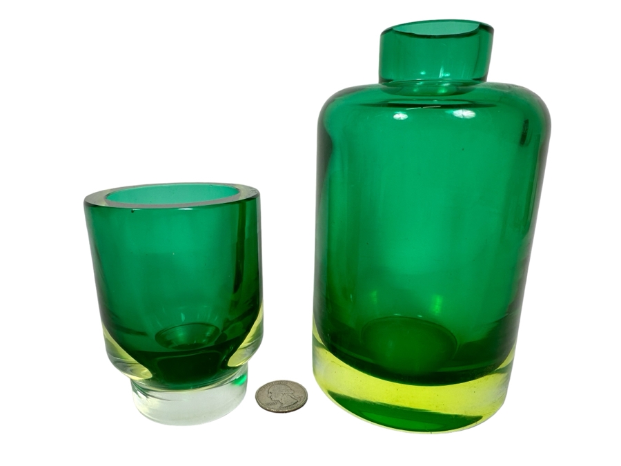 Murano Italian Art Glass Cup And Bottle 6.25H [Photo 1]