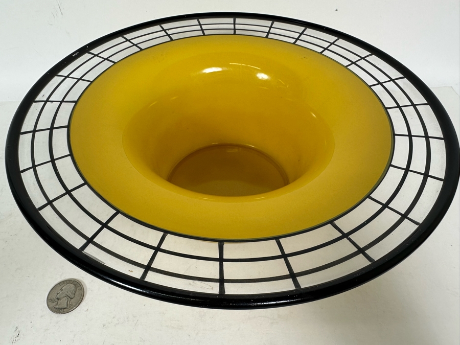 Vintage Art Deco Glass Bowl 10.5W X 3.5H [Photo 3]