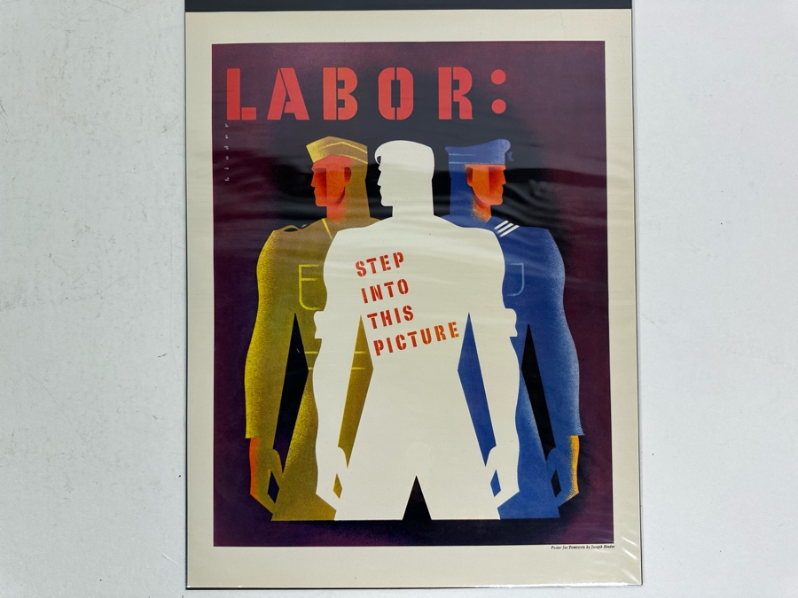 Labor WWII Patriotic Reprint Poster By Joseph Binder For Fortune 11 X 14 [Photo 2]