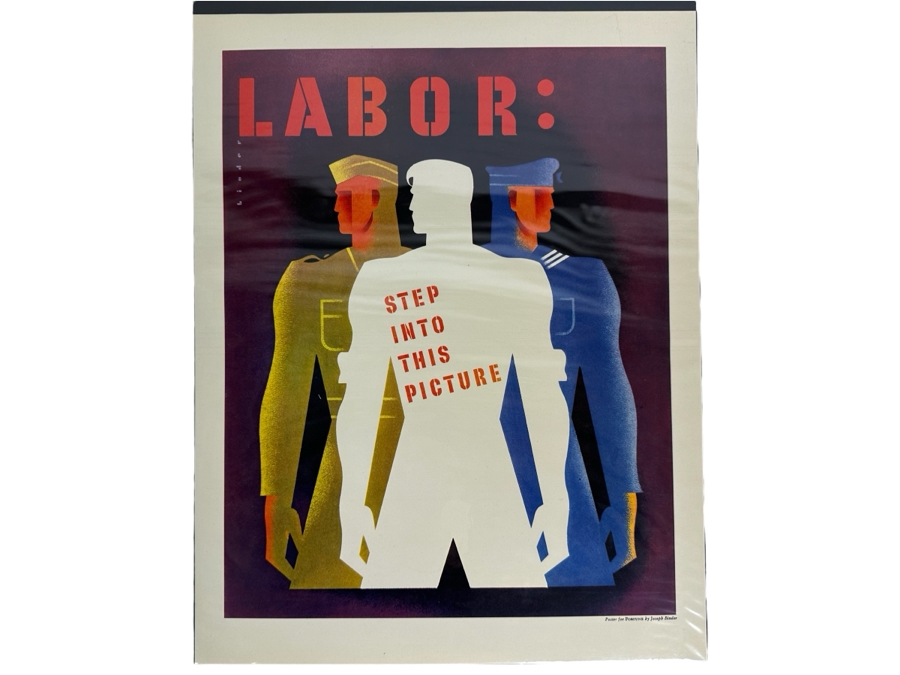 Labor WWII Patriotic Reprint Poster By Joseph Binder For Fortune 11 X 14