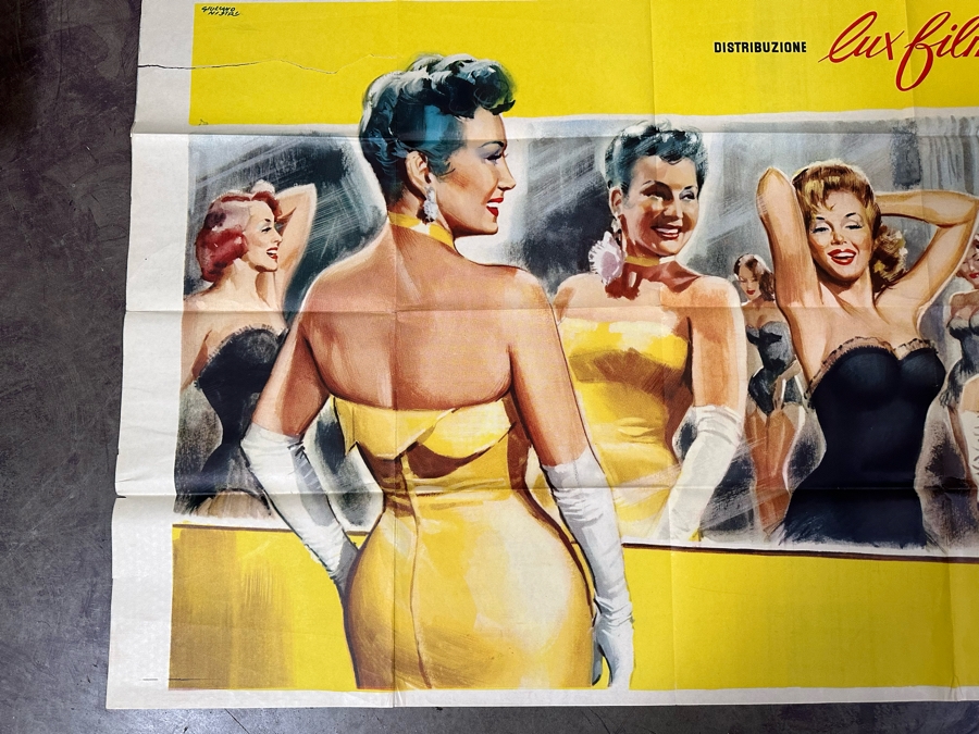 Vintage Lux Film Movie Poster By Giuliano Nistri See Photos For Tears 55 X 39 [Photo 5]