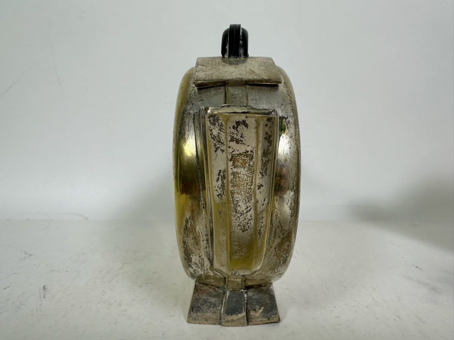 Pair Of Vintage Art Deco Silverplate Teapots With Sugar 7H [Photo 20]