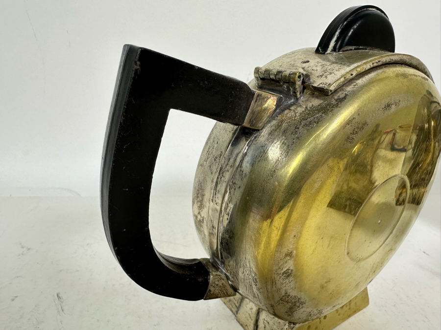 Pair Of Vintage Art Deco Silverplate Teapots With Sugar 7H [Photo 22]