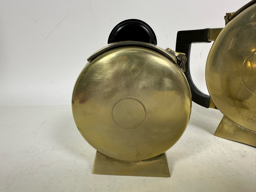 Vintage Art Deco Silverplate Teapots With Creamer And Sugar 6.5H [Photo 18]