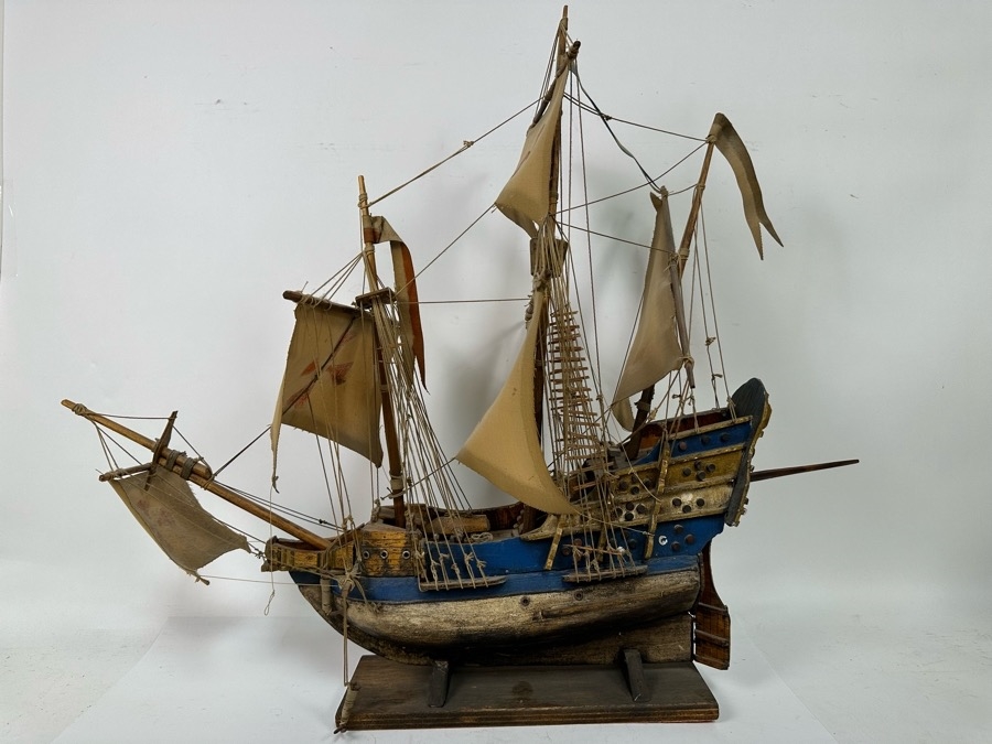 Just Added - Wooden Sailing Ship Model 30W X 17D X 28H [Photo 9]