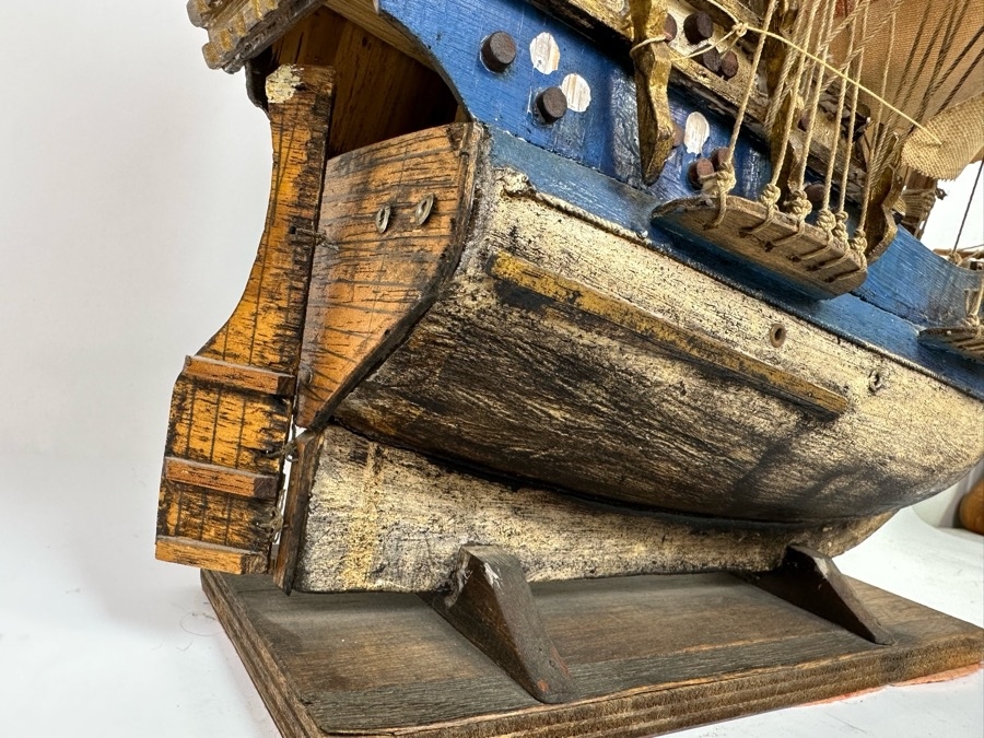 Just Added - Wooden Sailing Ship Model 30W X 17D X 28H [Photo 4]