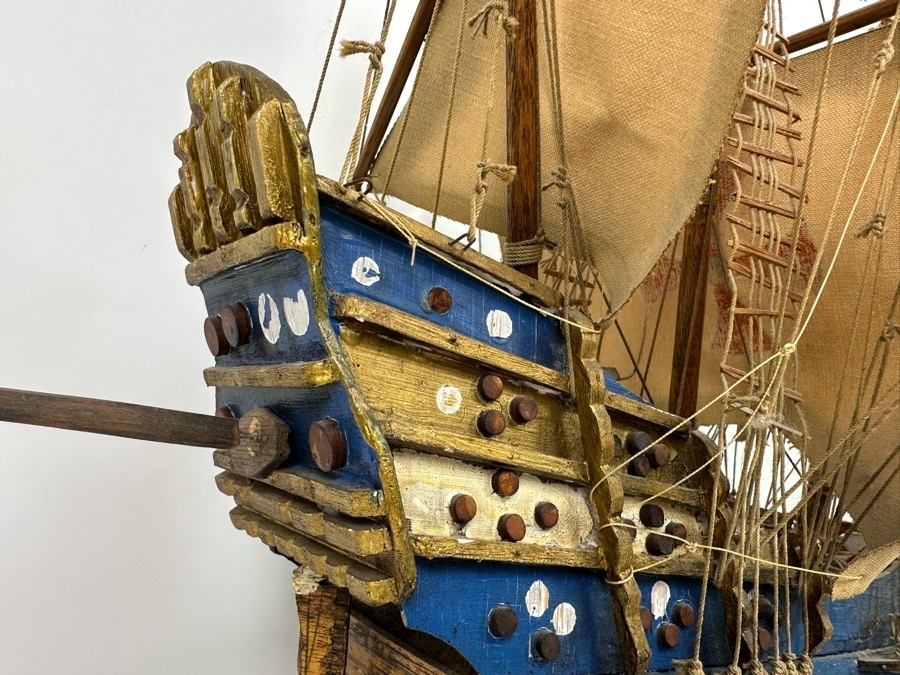 Just Added - Wooden Sailing Ship Model 30W X 17D X 28H [Photo 3]