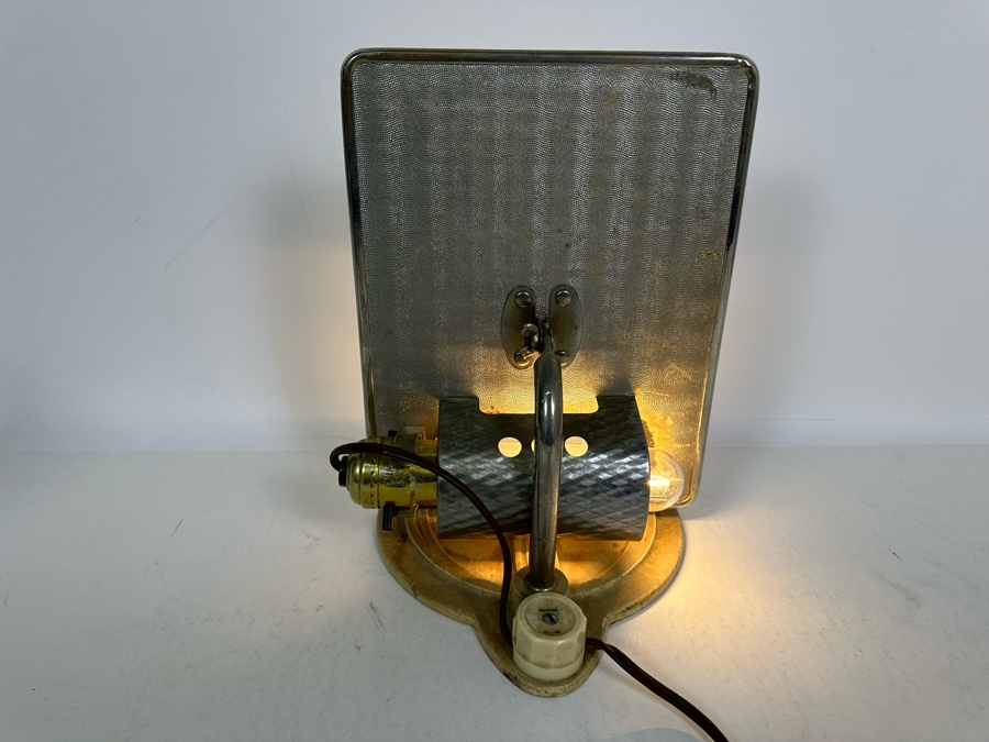 Impressive Art Deco Adjustable Vanity Mirror With Light And Power Socket 7W X 5D X 10H [Photo 12]