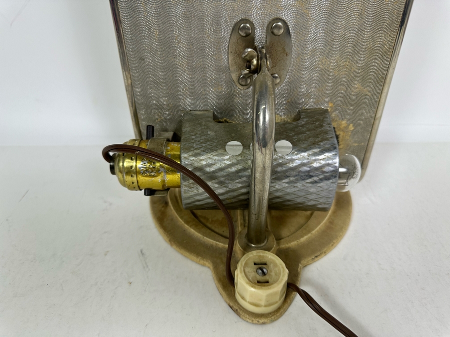 Impressive Art Deco Adjustable Vanity Mirror With Light And Power Socket 7W X 5D X 10H [Photo 10]