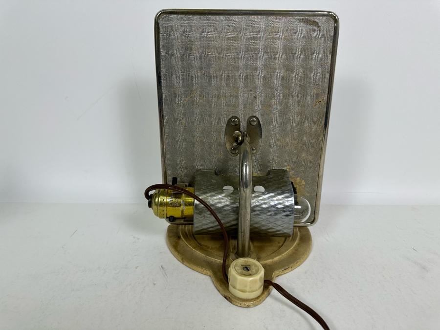 Impressive Art Deco Adjustable Vanity Mirror With Light And Power Socket 7W X 5D X 10H [Photo 9]