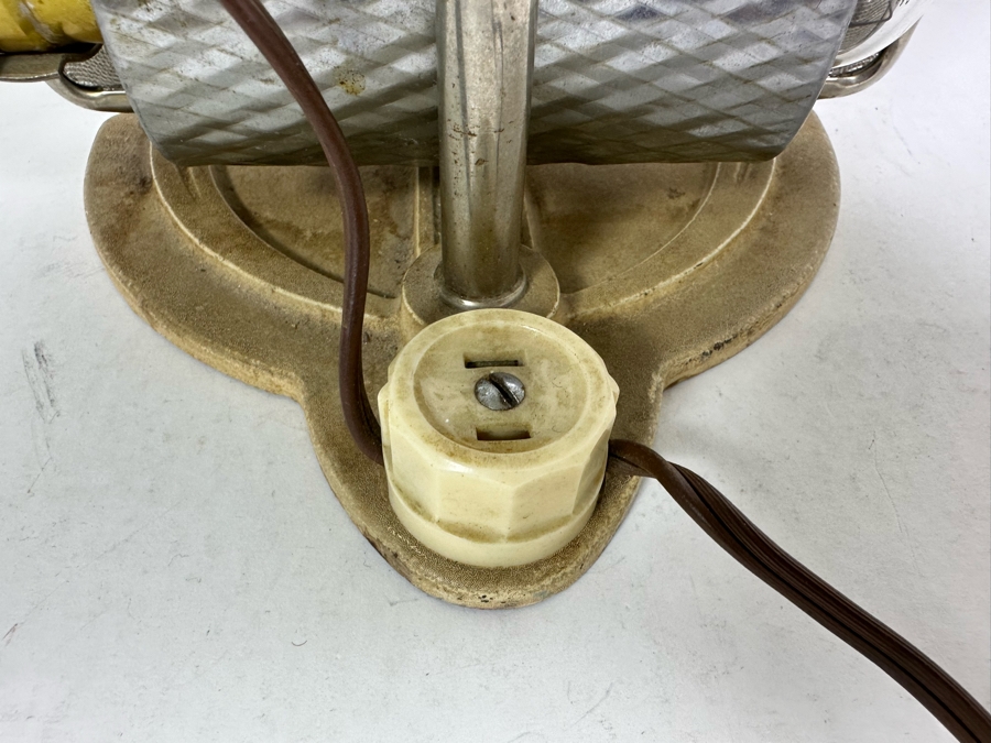 Impressive Art Deco Adjustable Vanity Mirror With Light And Power Socket 7W X 5D X 10H [Photo 11]