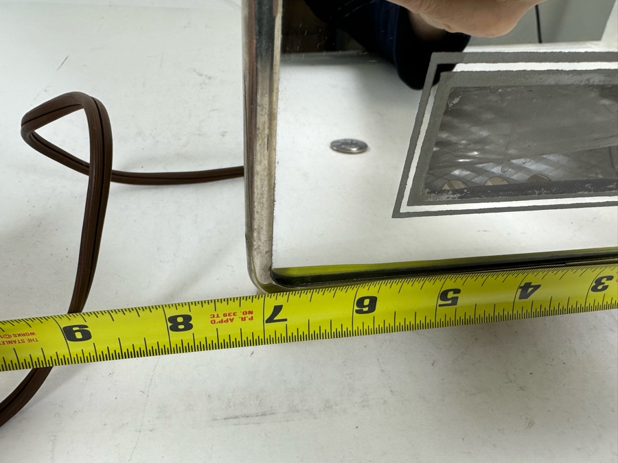 Impressive Art Deco Adjustable Vanity Mirror With Light And Power Socket 7W X 5D X 10H [Photo 15]