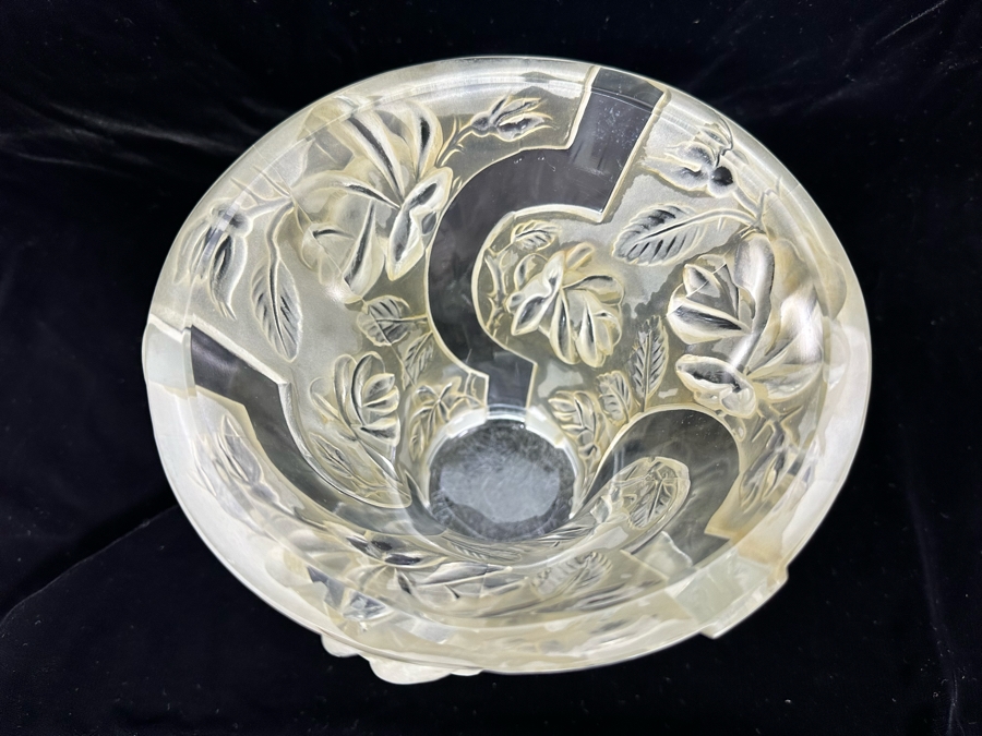 Impressive Art Deco Art Glass Vase 7W X 6.5H [Photo 7]