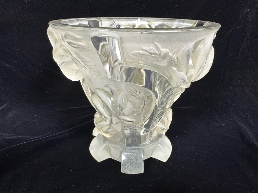 Impressive Art Deco Art Glass Vase 7W X 6.5H [Photo 1]