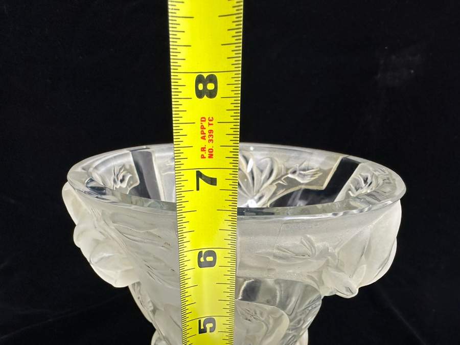 Impressive Art Deco Art Glass Vase 7W X 6.5H [Photo 12]
