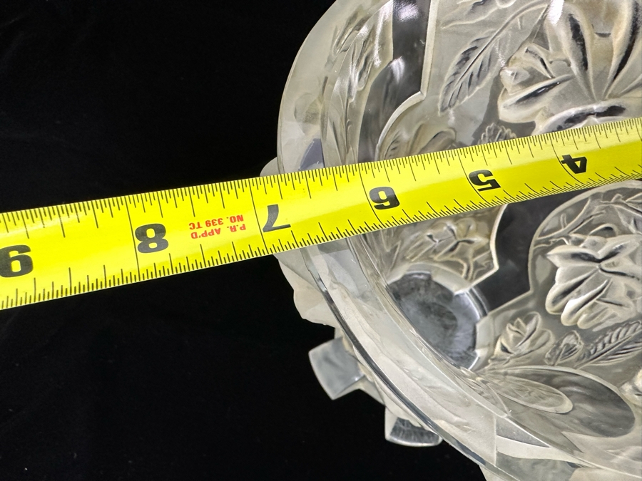 Impressive Art Deco Art Glass Vase 7W X 6.5H [Photo 13]