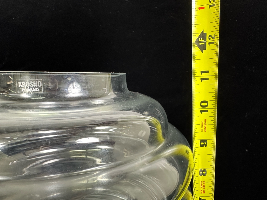 Signed Krosno Poland Honeycomb Jar Vase 9W X 11H [Photo 6]