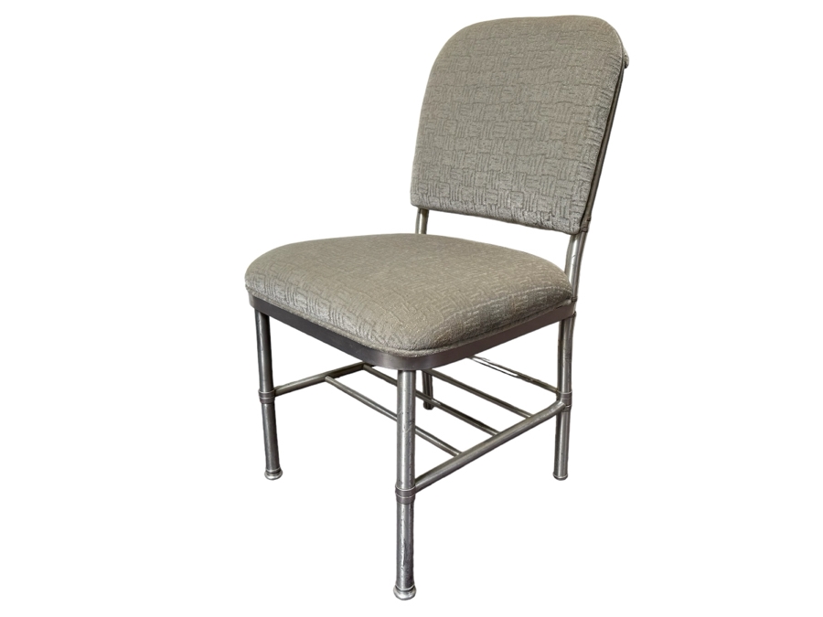 Warren McArthur Art Deco Aluminum Side Chair 18W X 18D X 33H