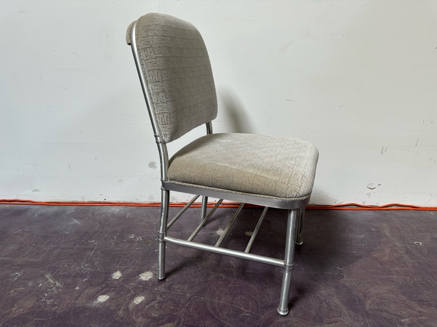 Warren McArthur Art Deco Aluminum Side Chair 18W X 18D X 33H [Photo 6]