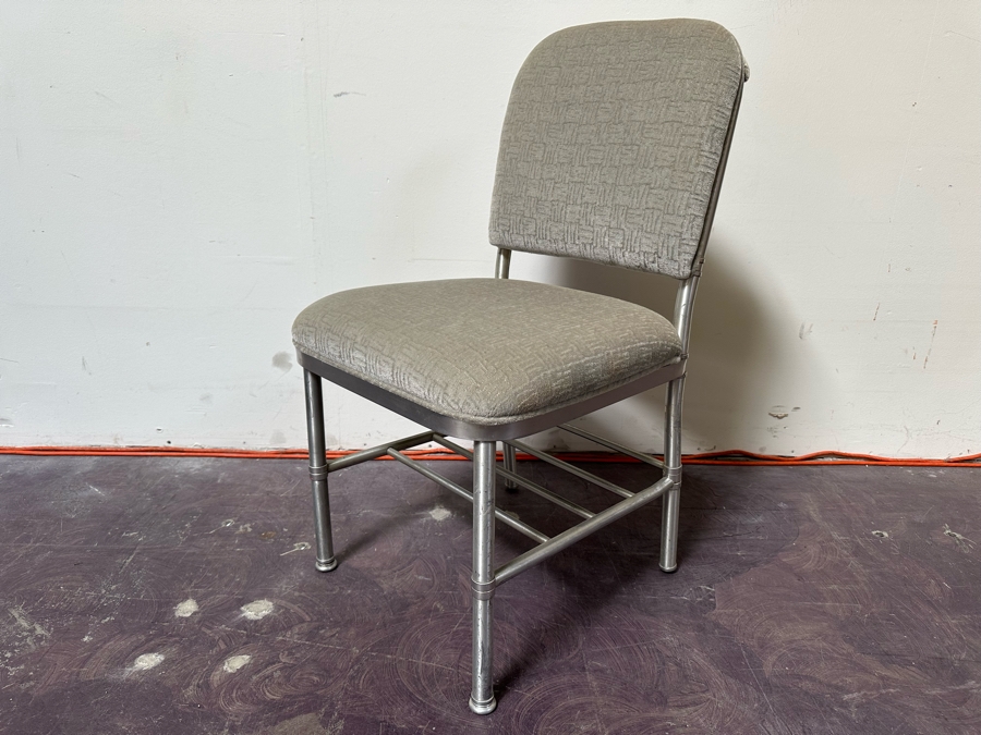 Warren McArthur Art Deco Aluminum Side Chair 18W X 18D X 33H [Photo 3]