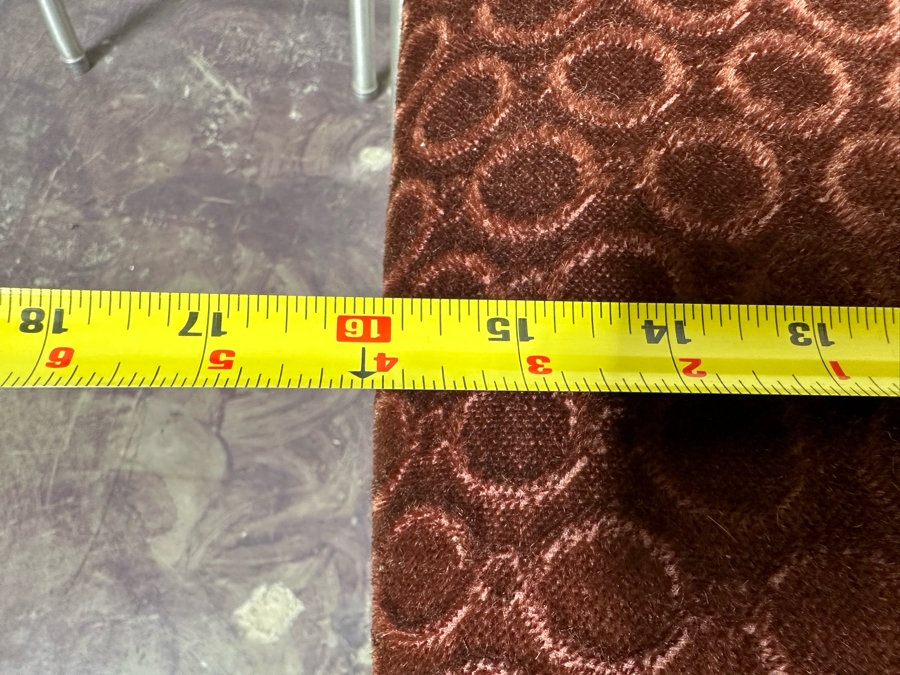 Warren McArthur Art Deco Aluminum Side Chairs With Mohair Fabric, Set Of Three Chairs 16W X 19D X 30H & 17W X 17D X 34H [Photo 12]