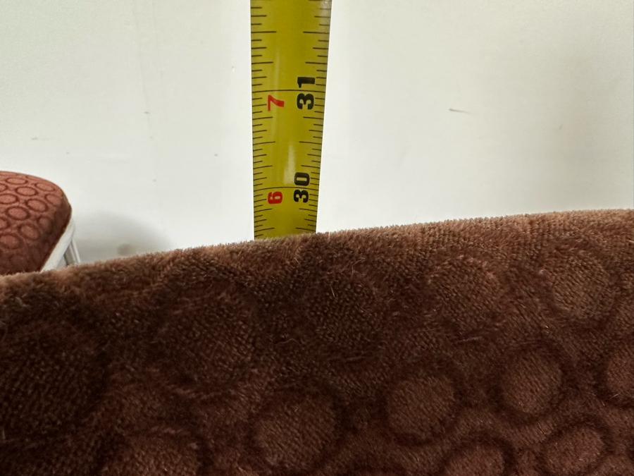 Warren McArthur Art Deco Aluminum Side Chairs With Mohair Fabric, Set Of Three Chairs 16W X 19D X 30H & 17W X 17D X 34H [Photo 14]