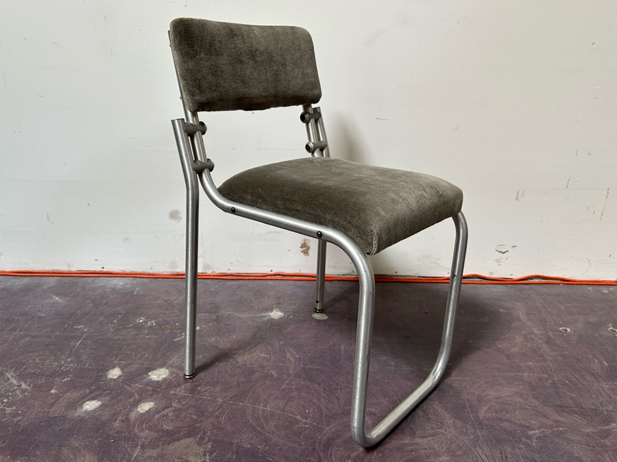 Warren McArthur Art Deco Aluminum Side Chair 18W X 18D X 31H [Photo 2]