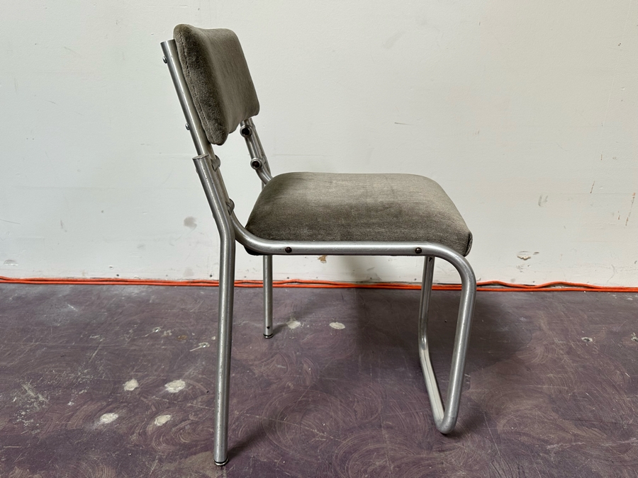 Warren McArthur Art Deco Aluminum Side Chair 18W X 18D X 31H [Photo 5]