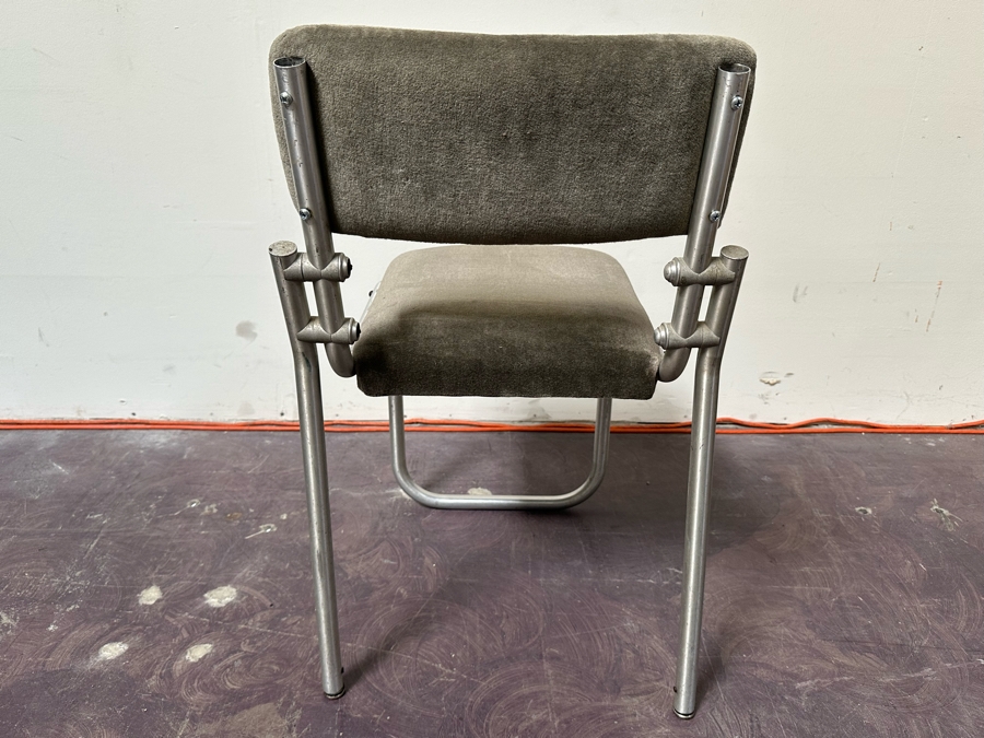 Warren McArthur Art Deco Aluminum Side Chair 18W X 18D X 31H [Photo 6]
