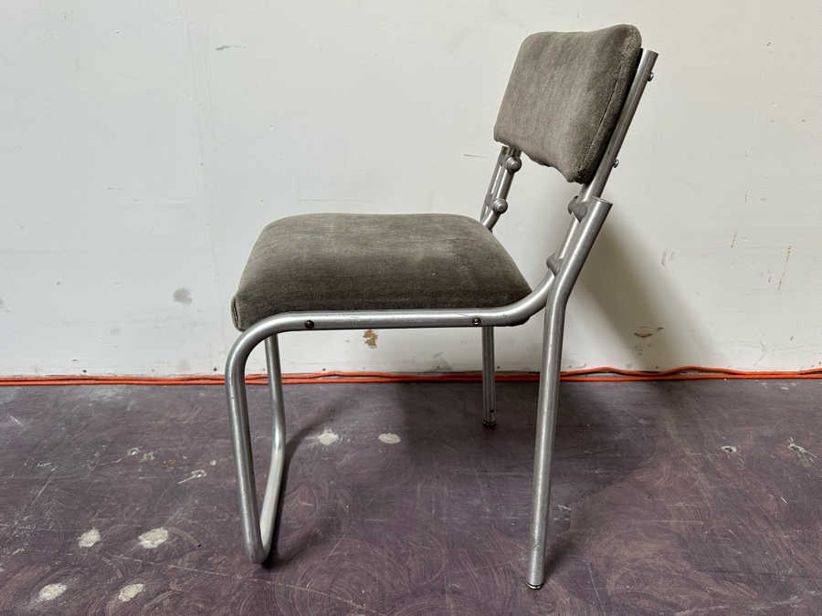 Warren McArthur Art Deco Aluminum Side Chair 18W X 18D X 31H [Photo 8]