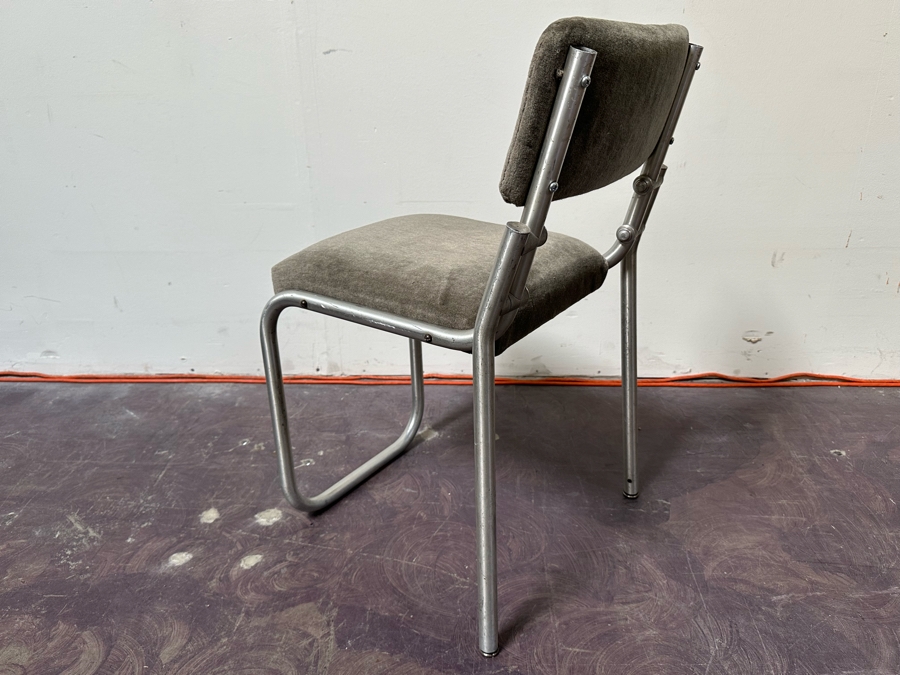 Warren McArthur Art Deco Aluminum Side Chair 18W X 18D X 31H [Photo 7]