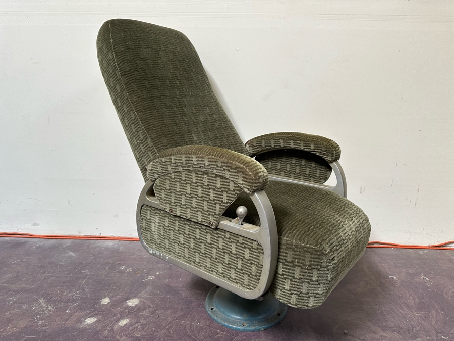 Vintage Art Deco Twin Cities Hiawatha Train Observation Reclining Swivel Chair 23W X 26D X 43H [Photo 18]