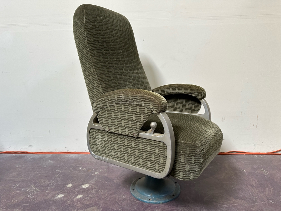 Vintage Art Deco Twin Cities Hiawatha Train Observation Reclining Swivel Chair 23W X 26D X 43H [Photo 4]
