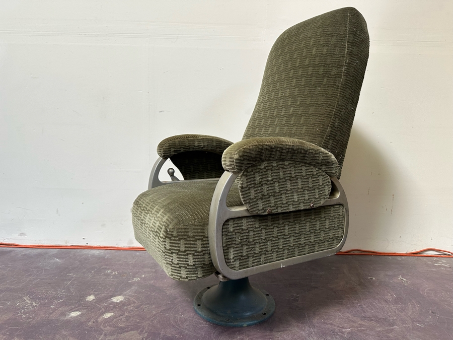 Vintage Art Deco Twin Cities Hiawatha Train Observation Reclining Swivel Chair 23W X 26D X 43H [Photo 11]