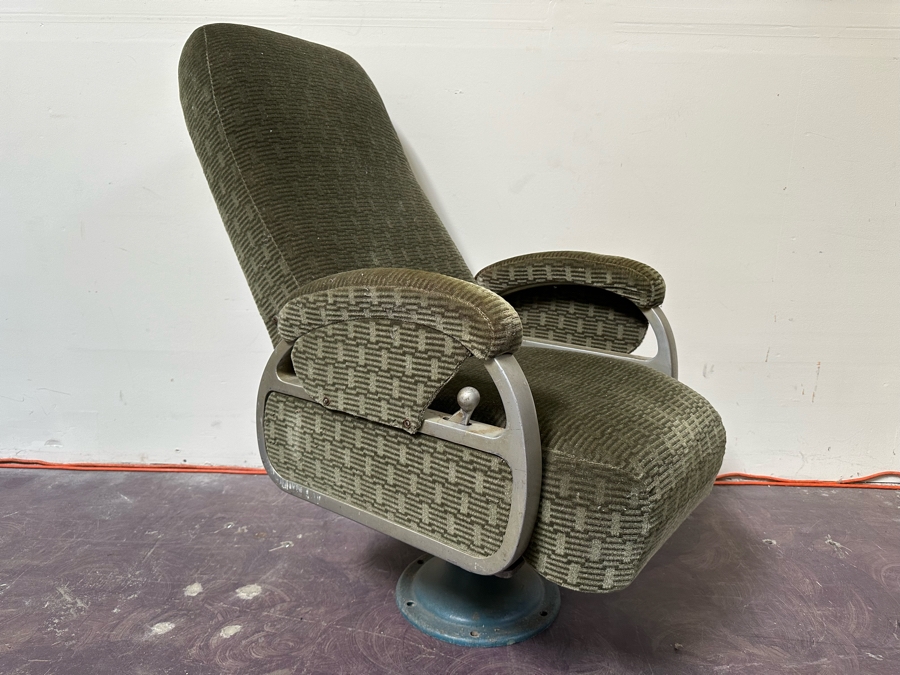 Vintage Art Deco Twin Cities Hiawatha Train Observation Reclining Swivel Chair 23W X 26D X 43H [Photo 19]