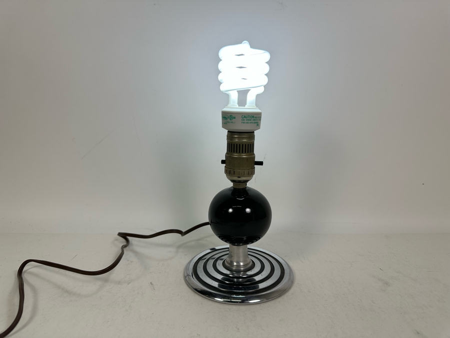 Vintage Art Deco Table Lamp No Shade 10H [Photo 6]